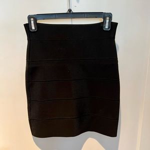 BCBG black bandage skirt